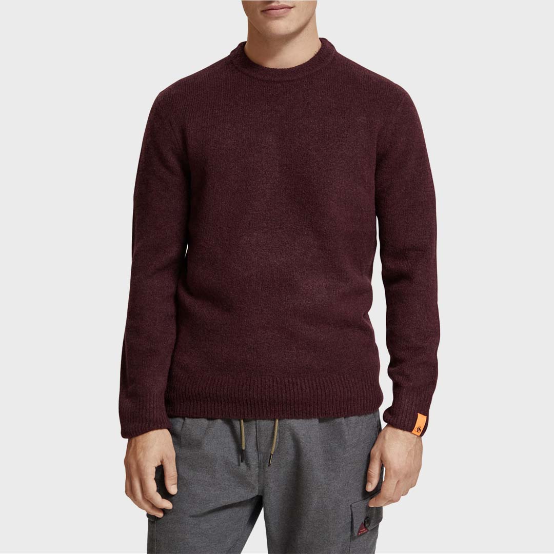 CLASSIC MELANGE PULLOVER | BERRY WINE