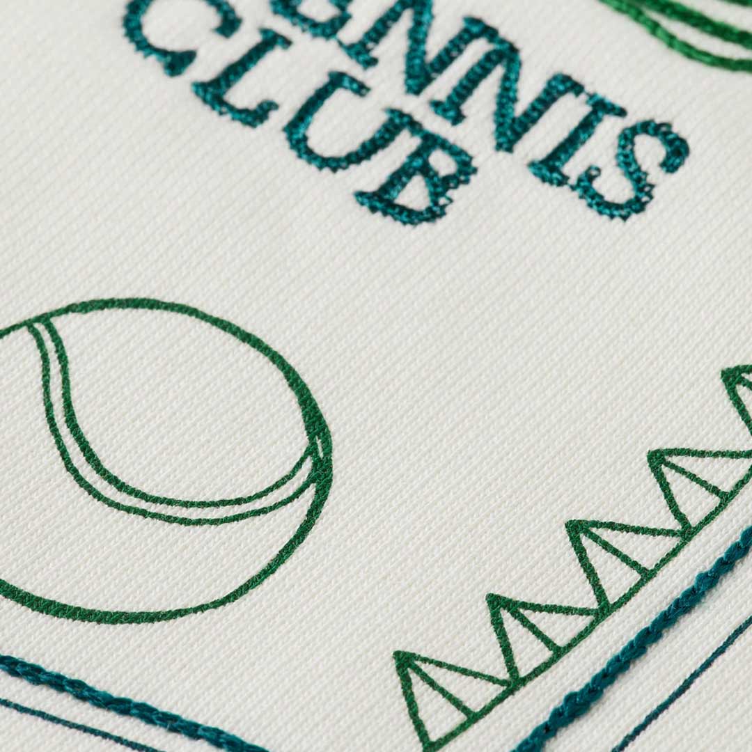 Embroidered Artwork Sweatshirt | Swan Green