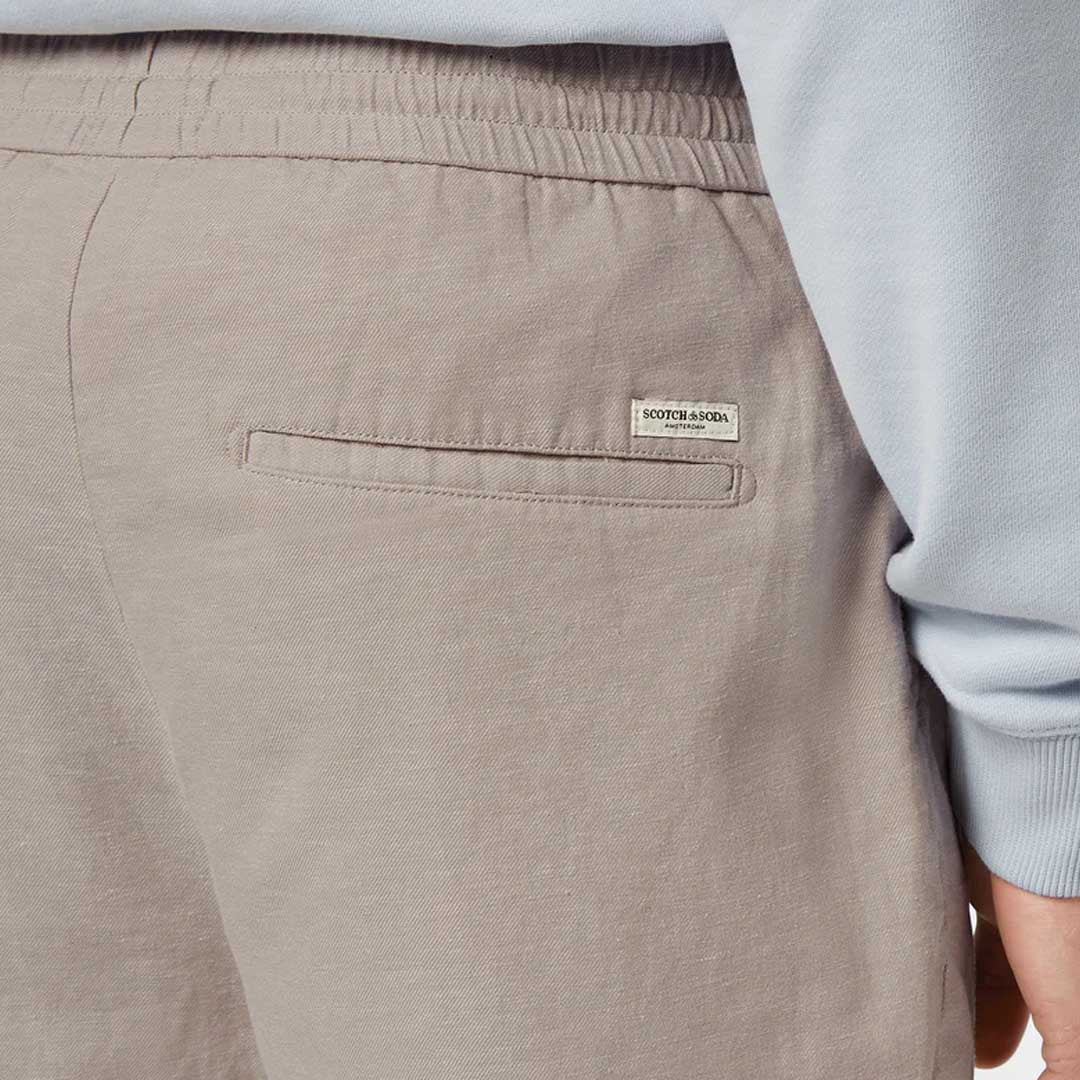 Fave Cotton-Linen Shorts | Highway Grey