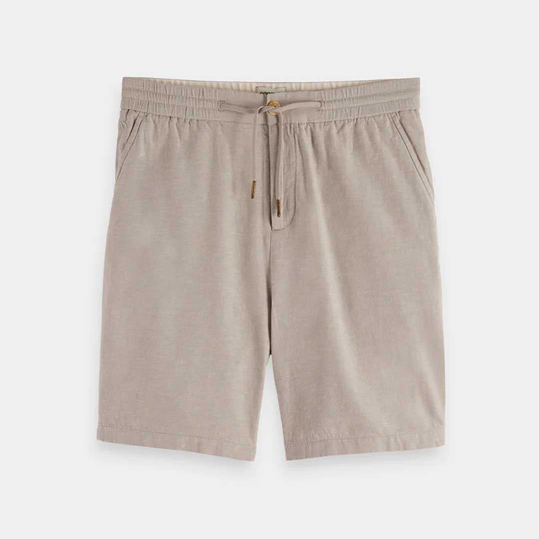 Fave Cotton-Linen Shorts | Highway Grey