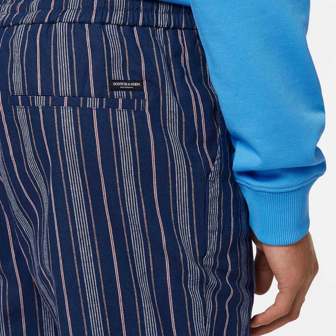 Fave Printed Shorts | Navy Stripe