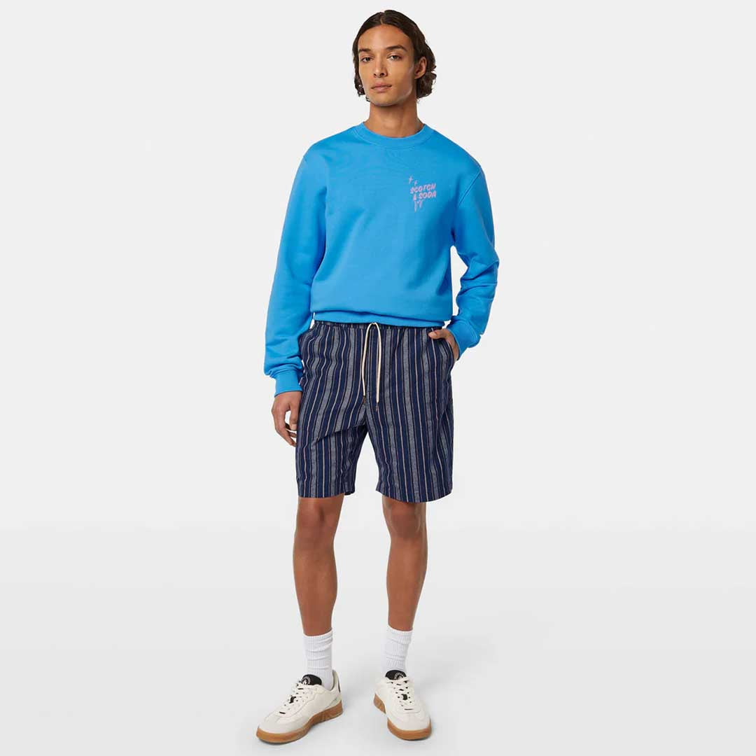 Fave Printed Shorts | Navy Stripe