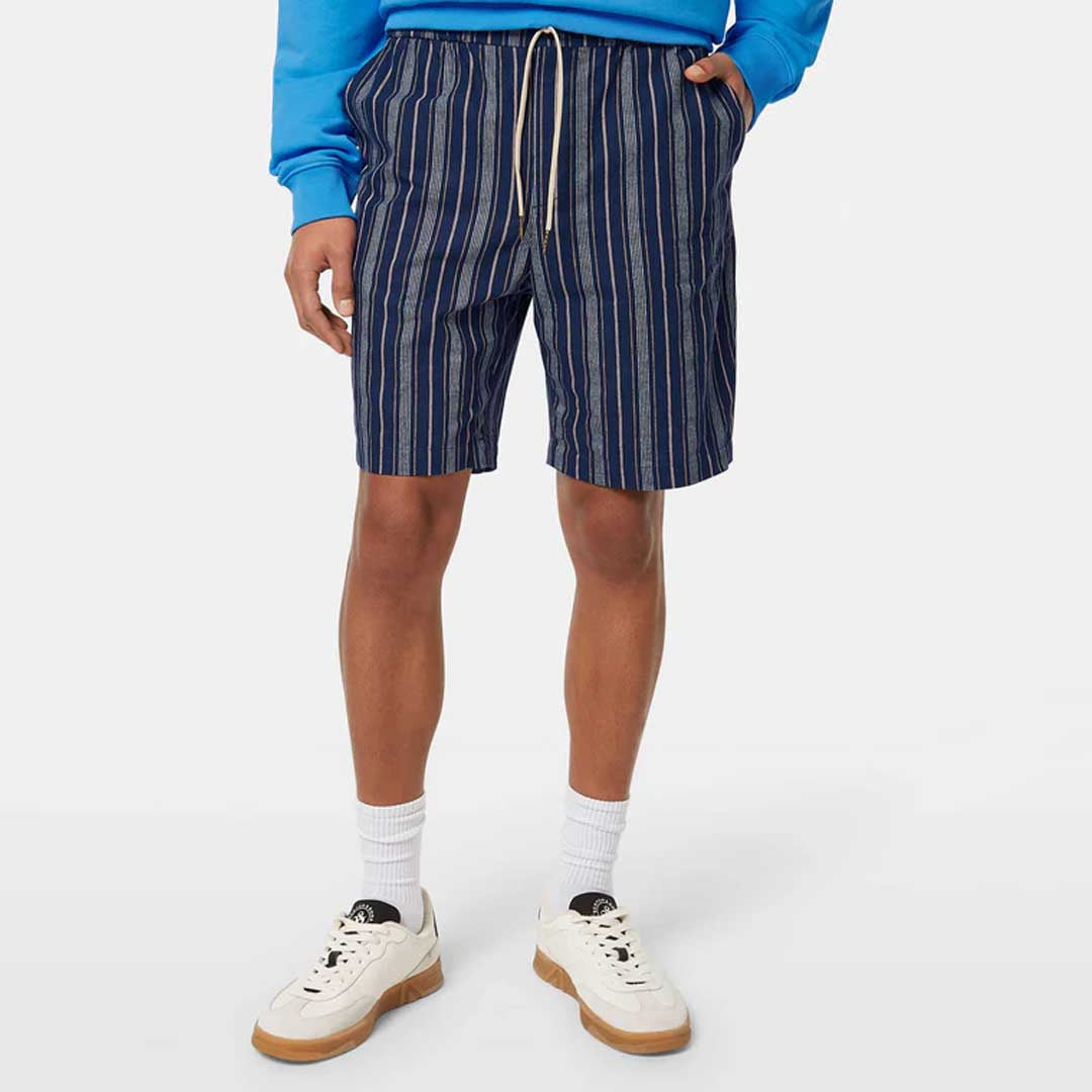 Fave Printed Shorts | Navy Stripe