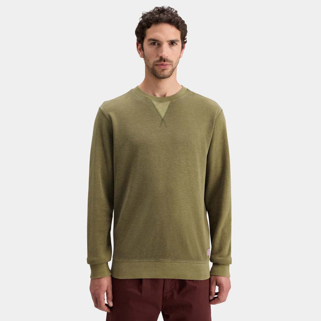 GARMENT-DYED SWEATSHIRT | MOSS