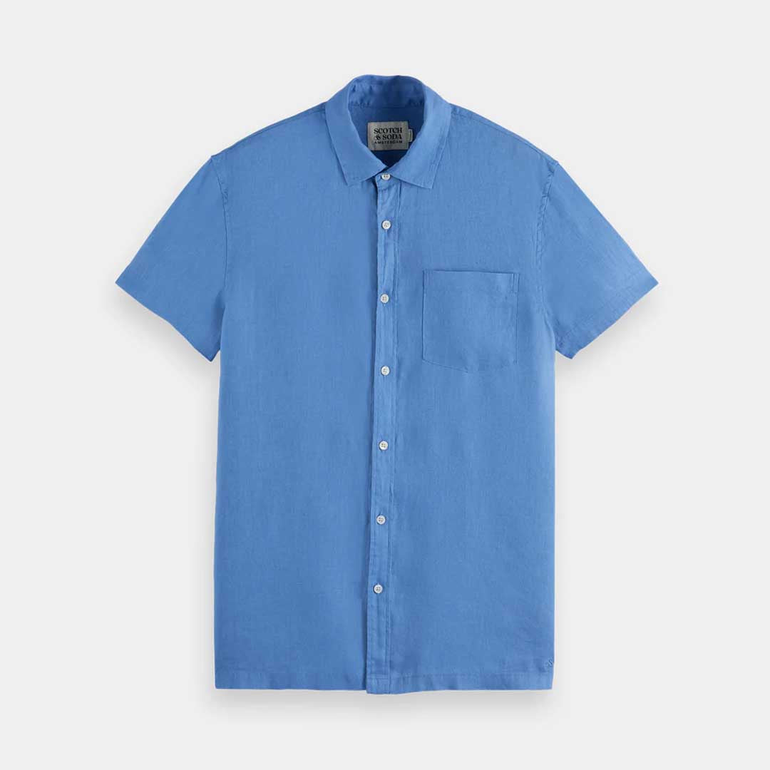 Linen Shirt | Lake Blue