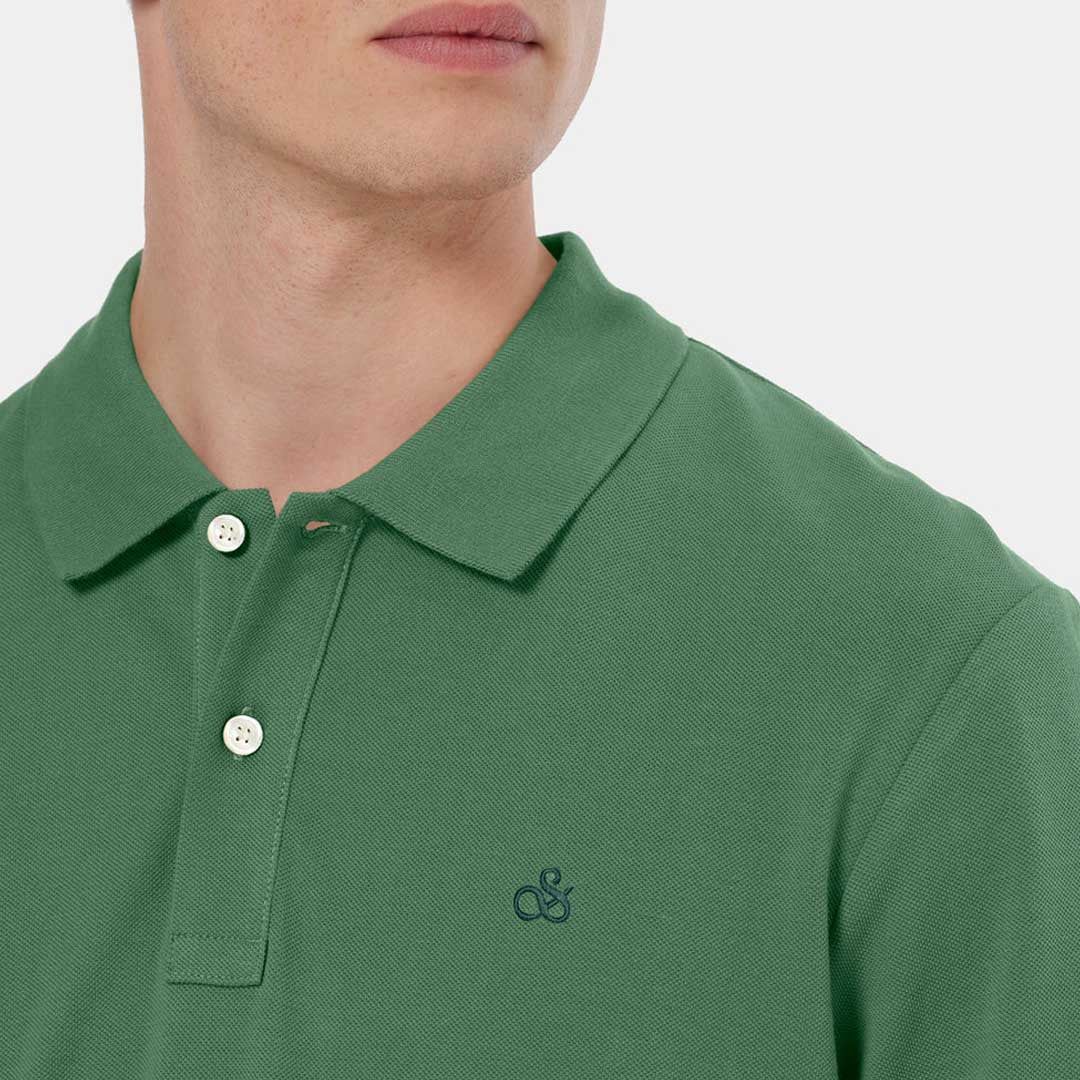 Logo Pique Polo | Sage Green