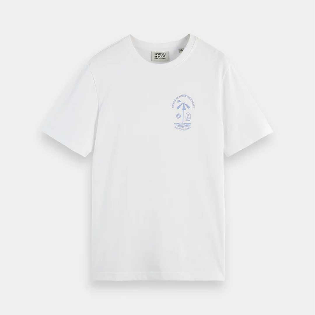 Logo T-Shirt | White Blue