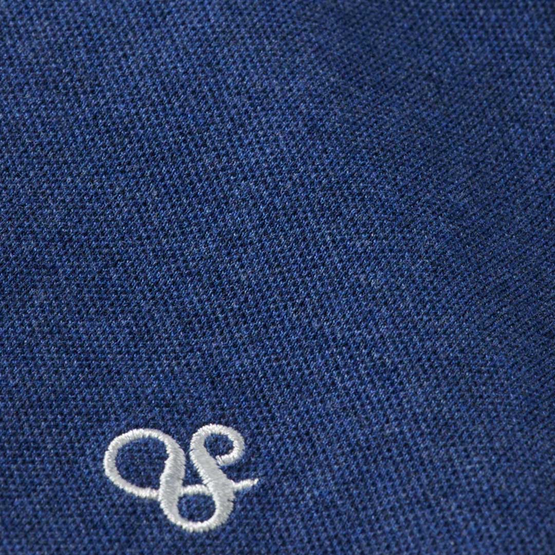 Melange Polo | Atlantic Blue