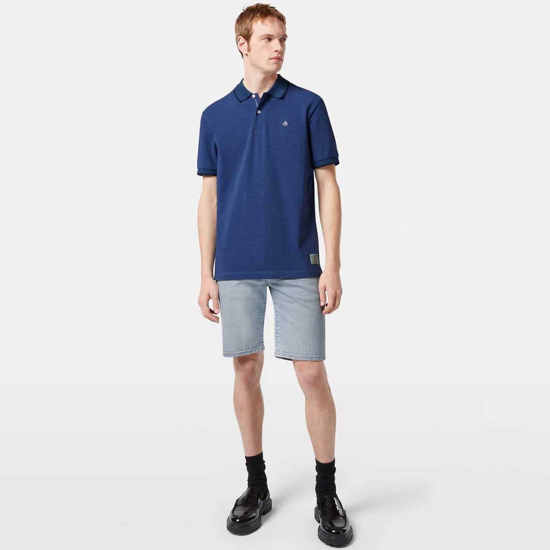 Melange Polo | Atlantic Blue