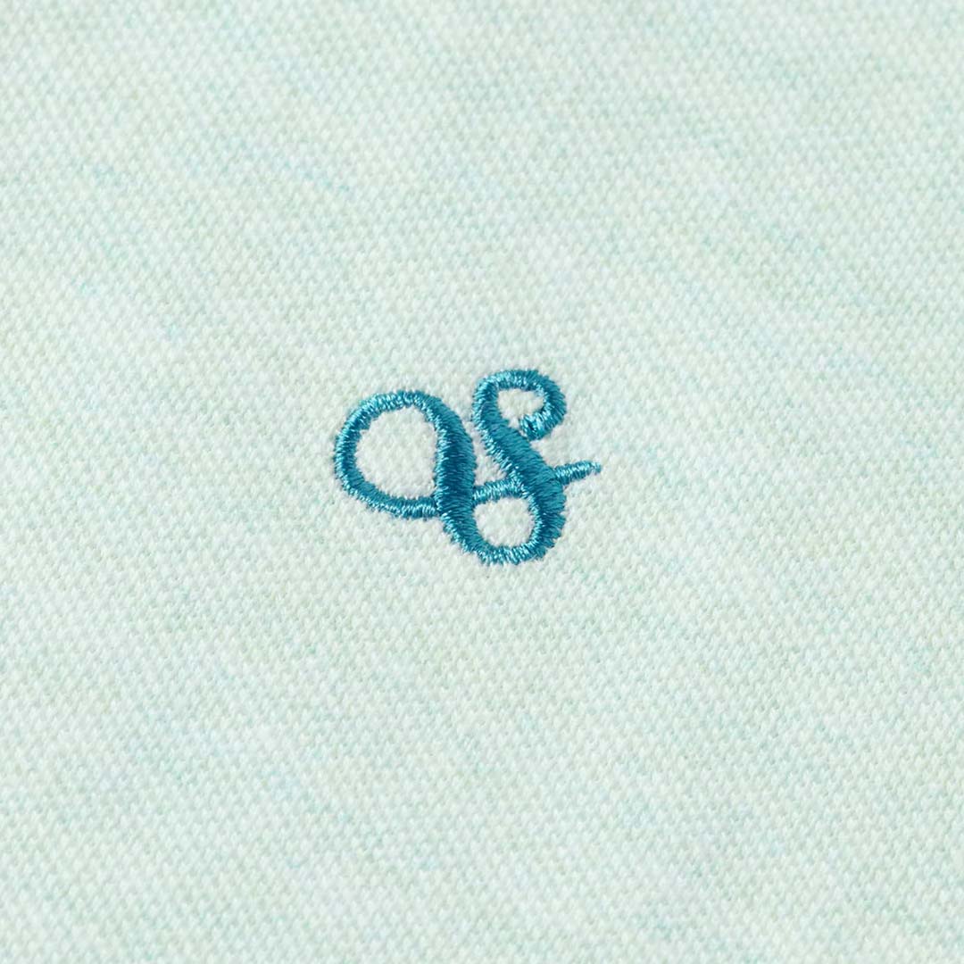 MELANGE POLO SHIRT | SEAFOAM