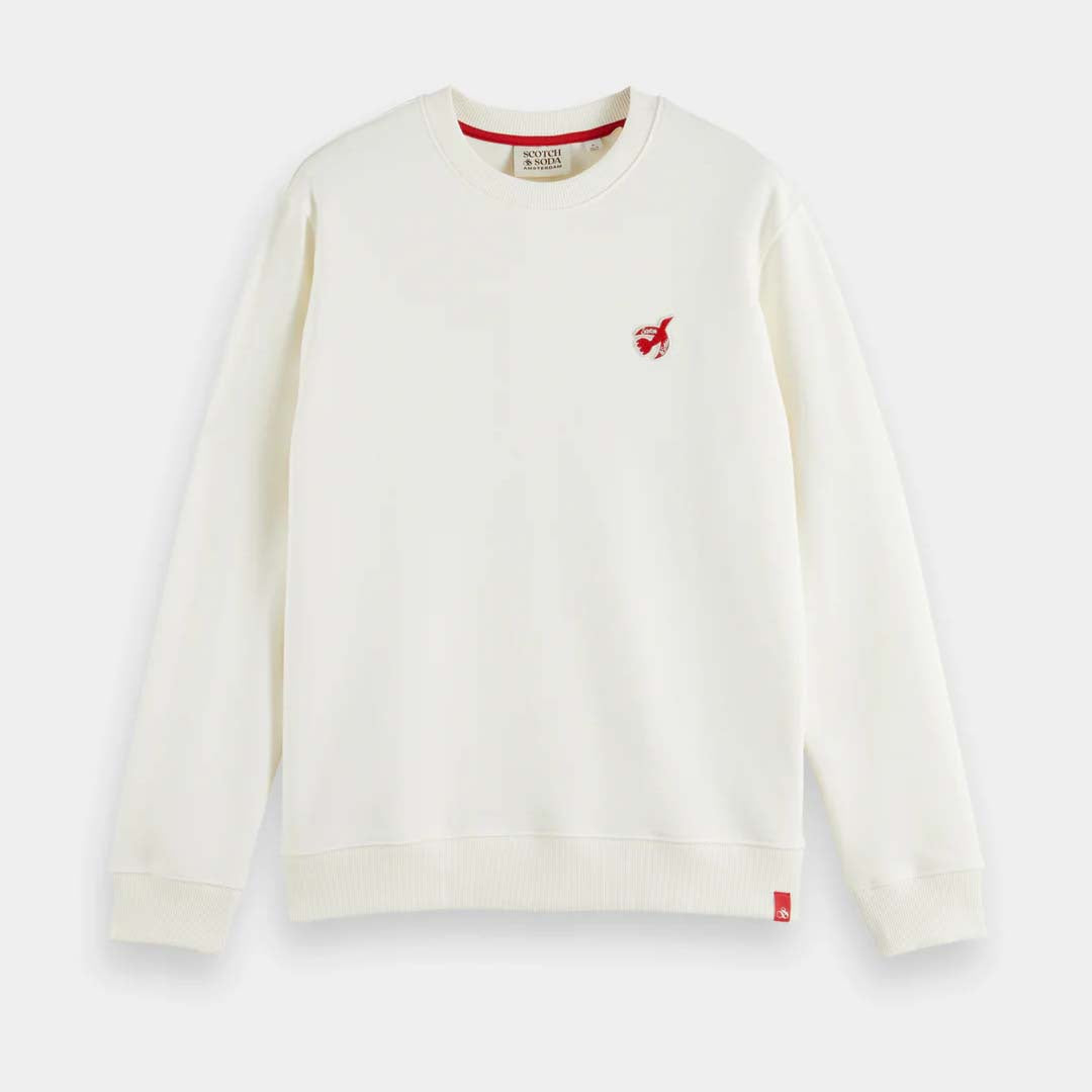 PEACE BIRD CREWNECK SWEATSHIRT | OFF WHITE