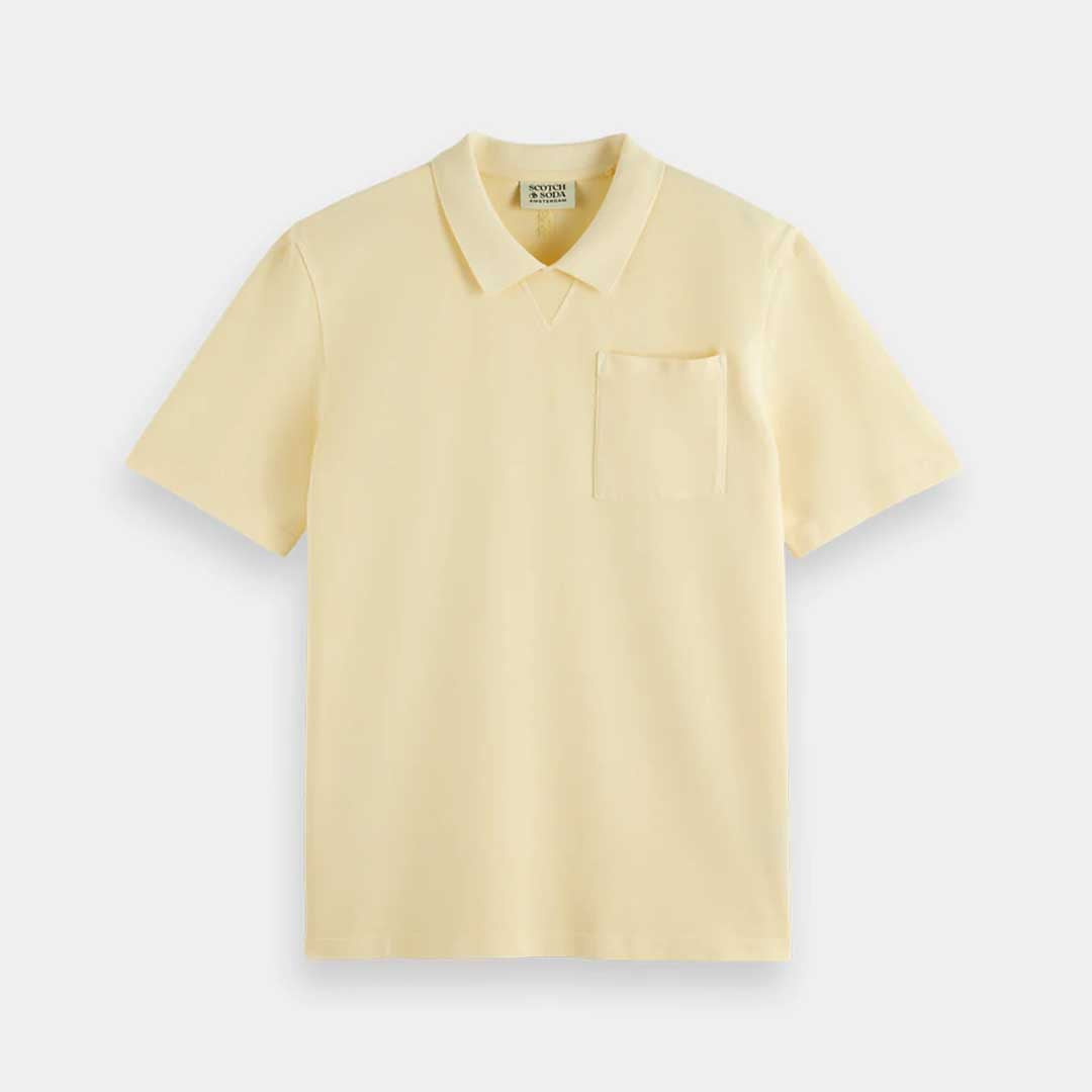 Pique Chest Pocket Polo | Calico