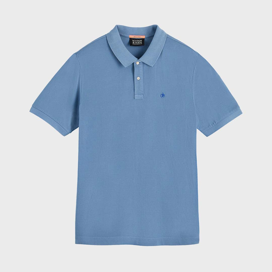 PIQUE POLO SHIRT | OCEAN MIST