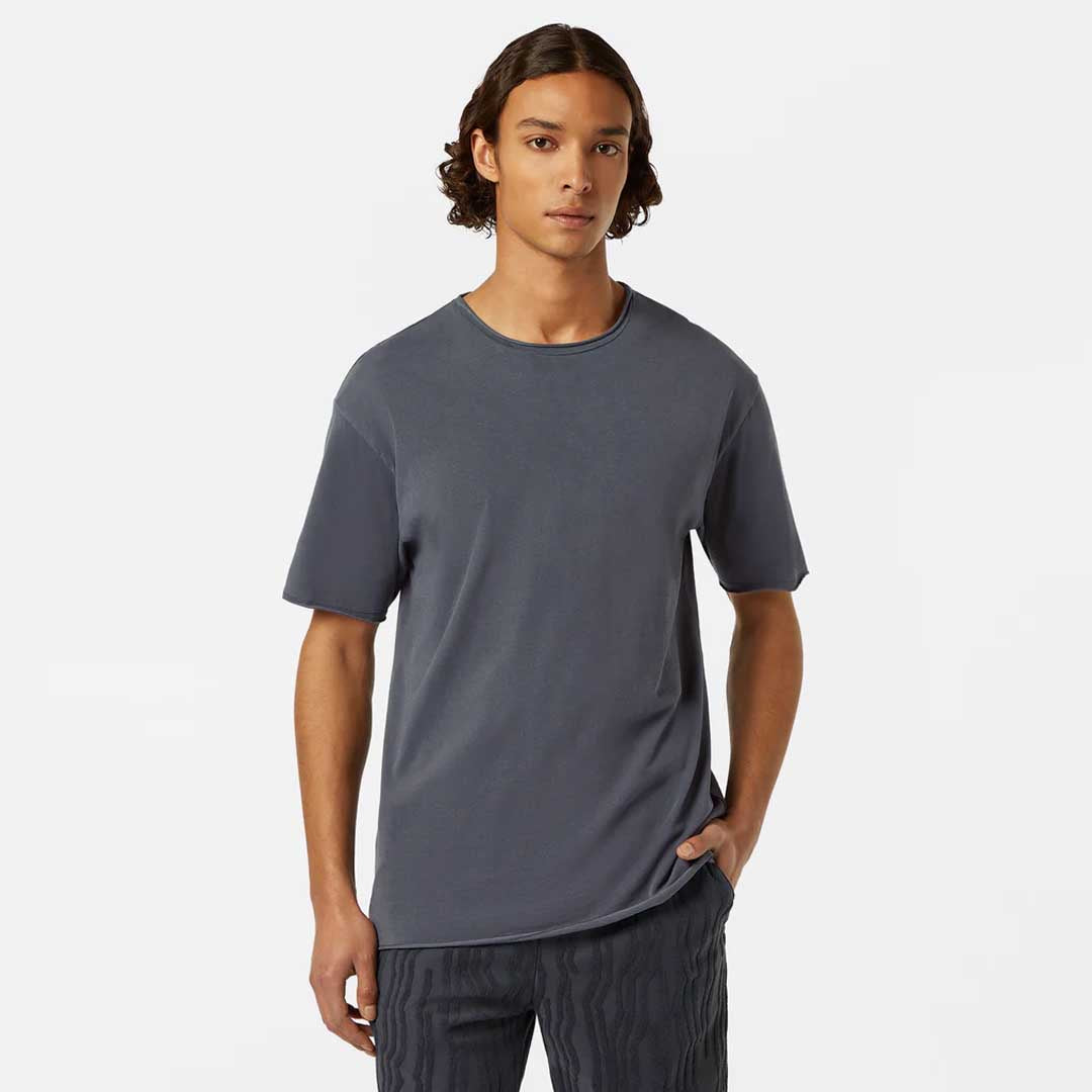 Raw Edge T-Shirt | Washed Black