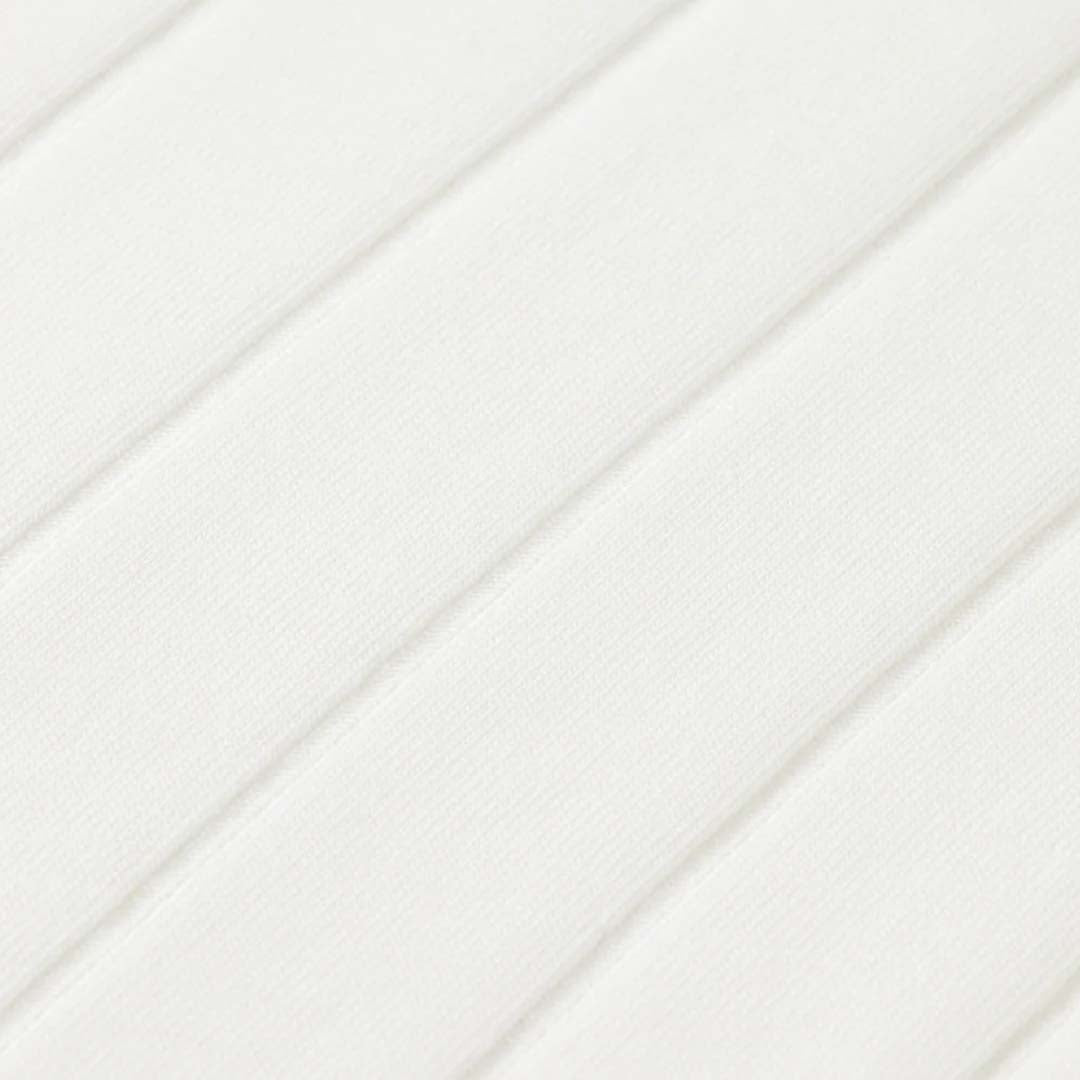 RIB KNIT POLO | SWAN