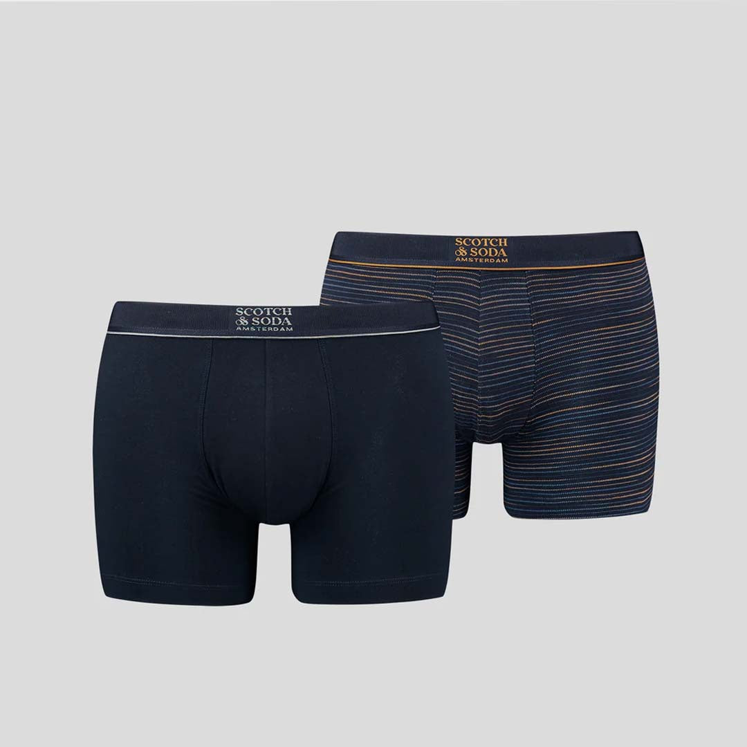 SPACE-DYED BOXER BRIEFS 2 PACK | NAVY