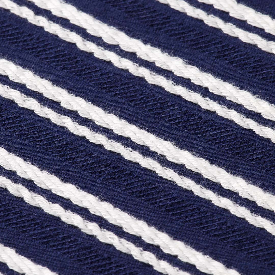 STRIPE POCKET T-SHIRT | NAVY BLUE/ WHITE