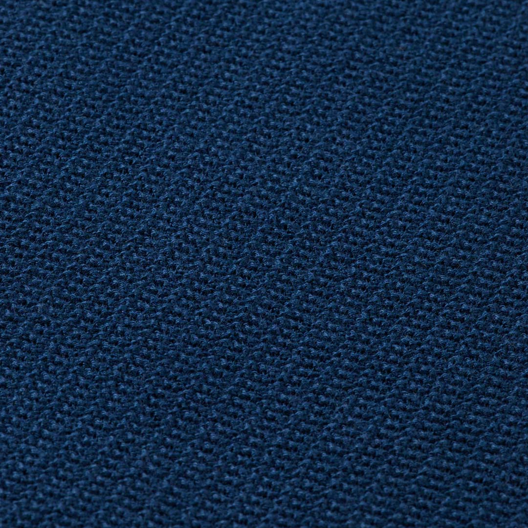 STRUCTURED KNITTED POLO | HERITAGE BLUE