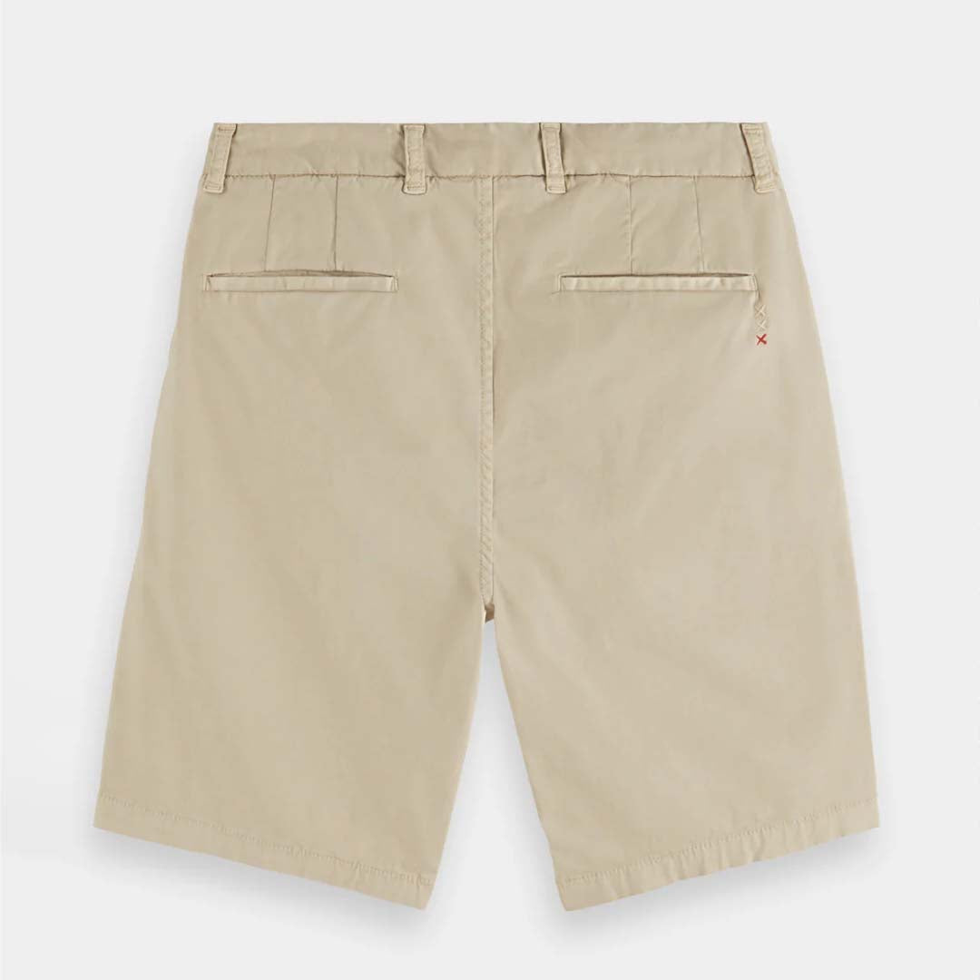 STUART CHINO SHORT | PEBBLE