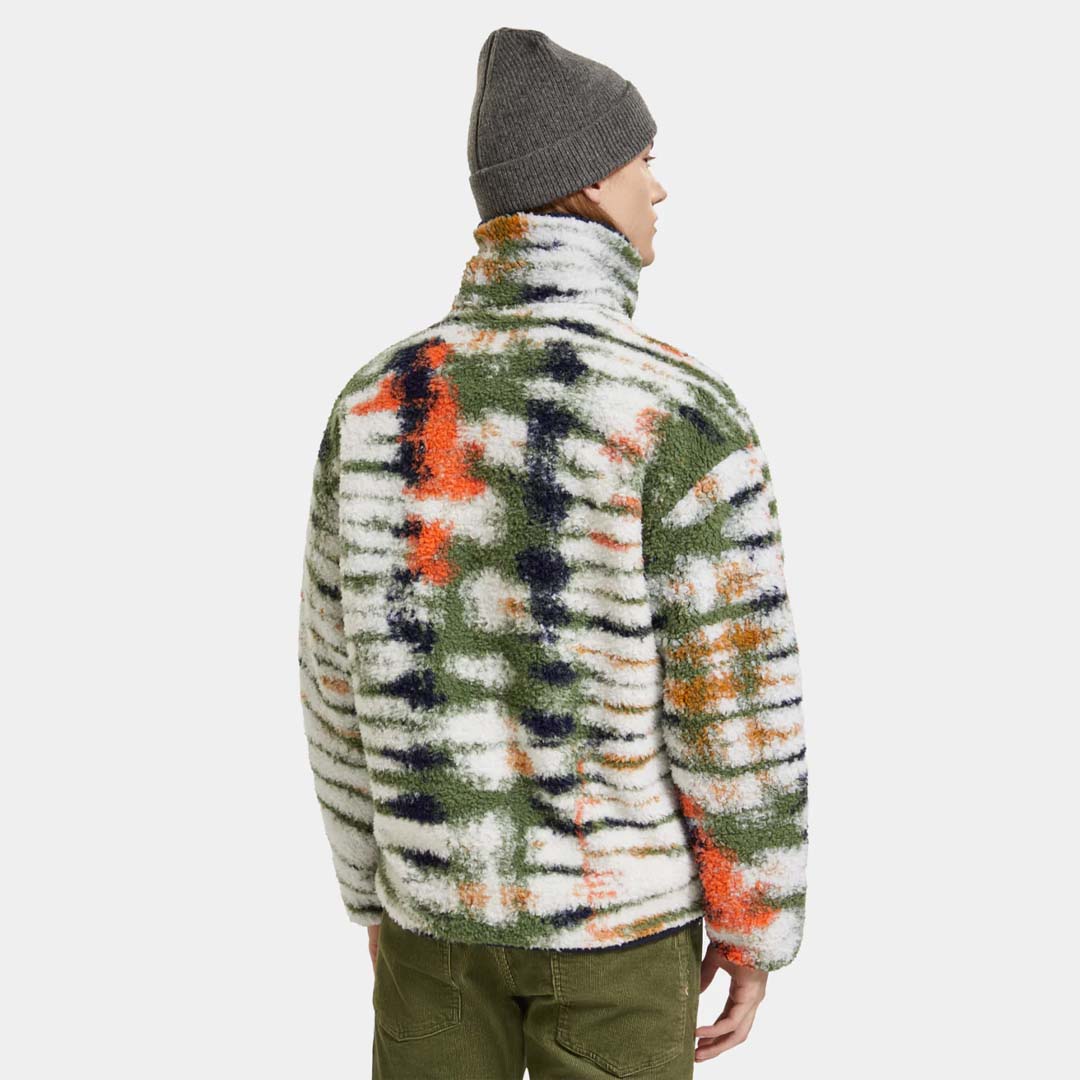 TEDDY FLEECE JACKET | HARMONICA TIE DYE