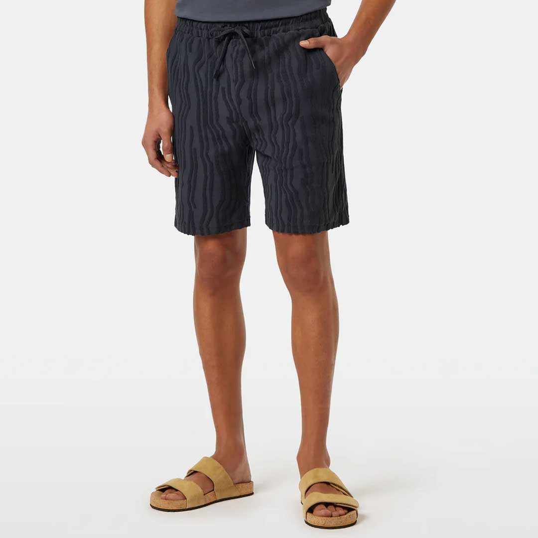 Terry Jacquard Shorts | Washed Black