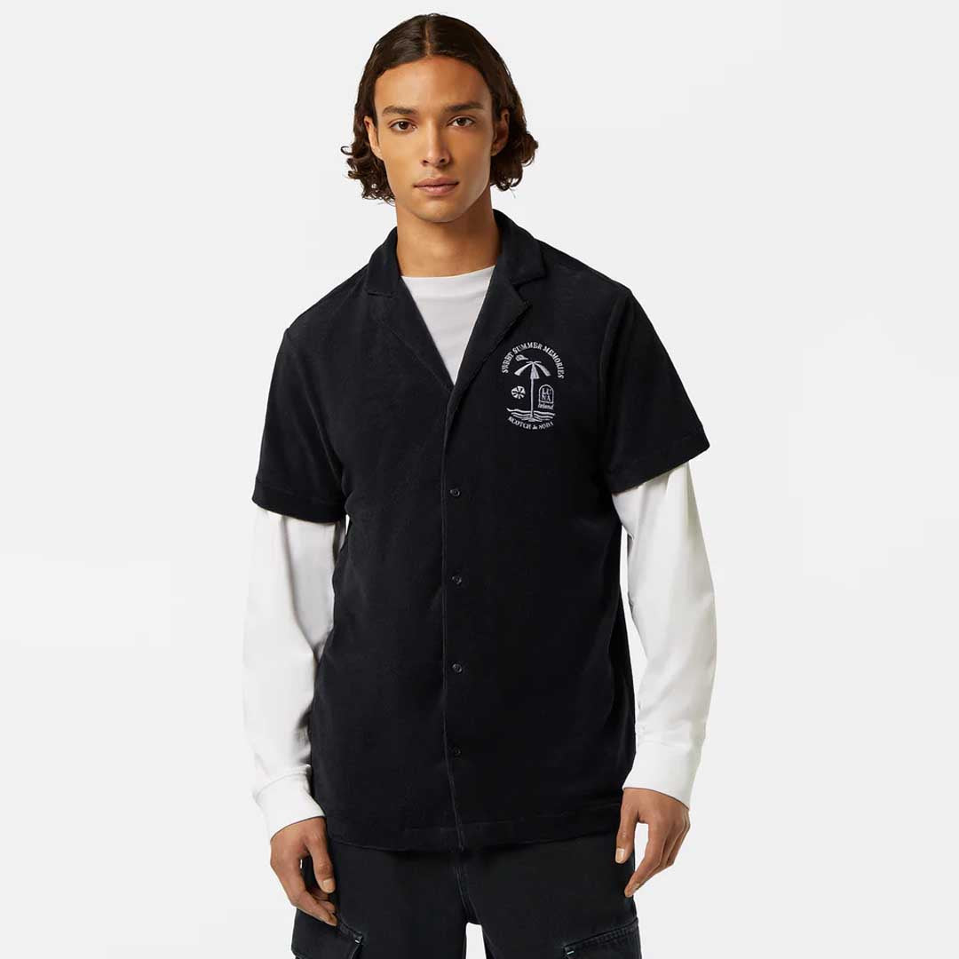 Towelling Shirt | Black