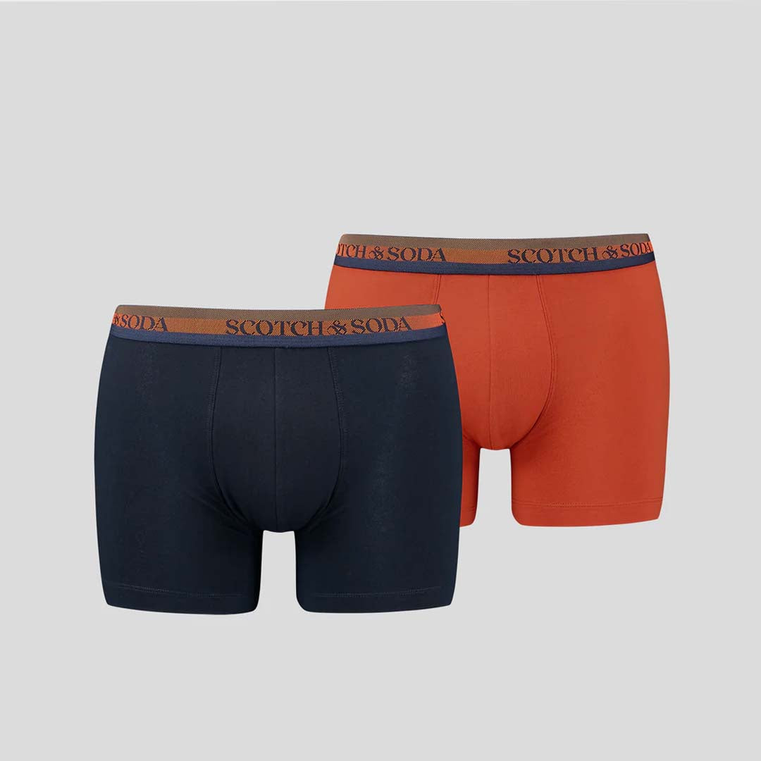 TRIBAND HERRINGBONE BOXER BRIEFS 2 PACK | NAVY RED