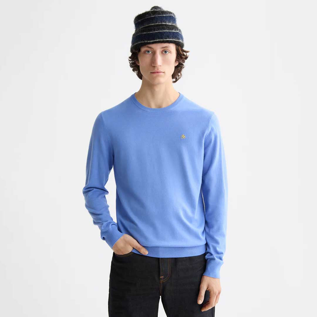 Ecovero blend pullover | Blue Bonnet