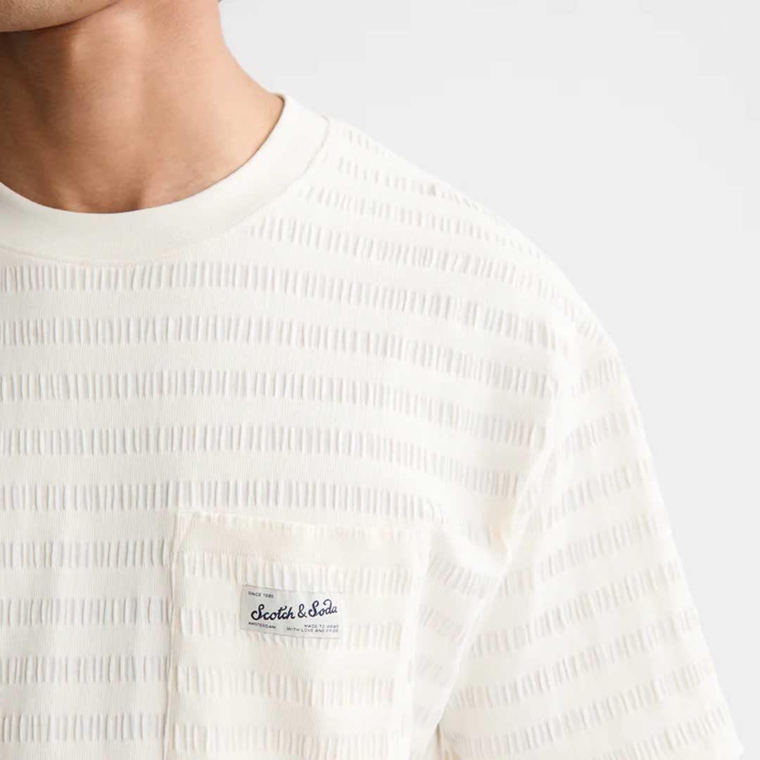Textured T-Shirt | Eggnog