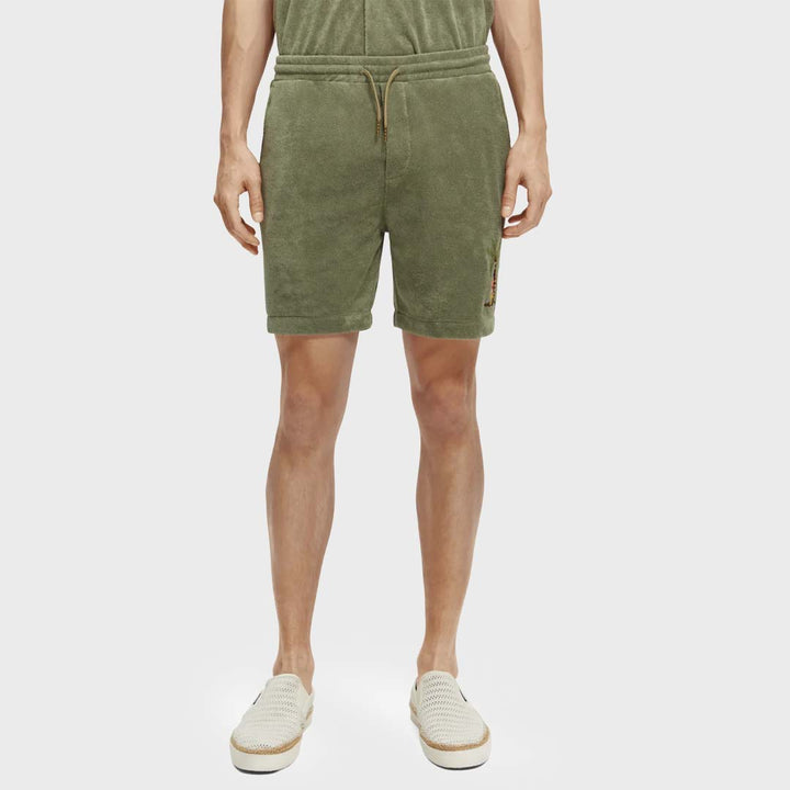 TOWELING BERMUDA SHORT | ARMY