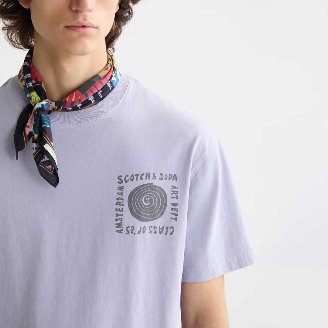 Washed Artwork T-Shirt | Languid lavender