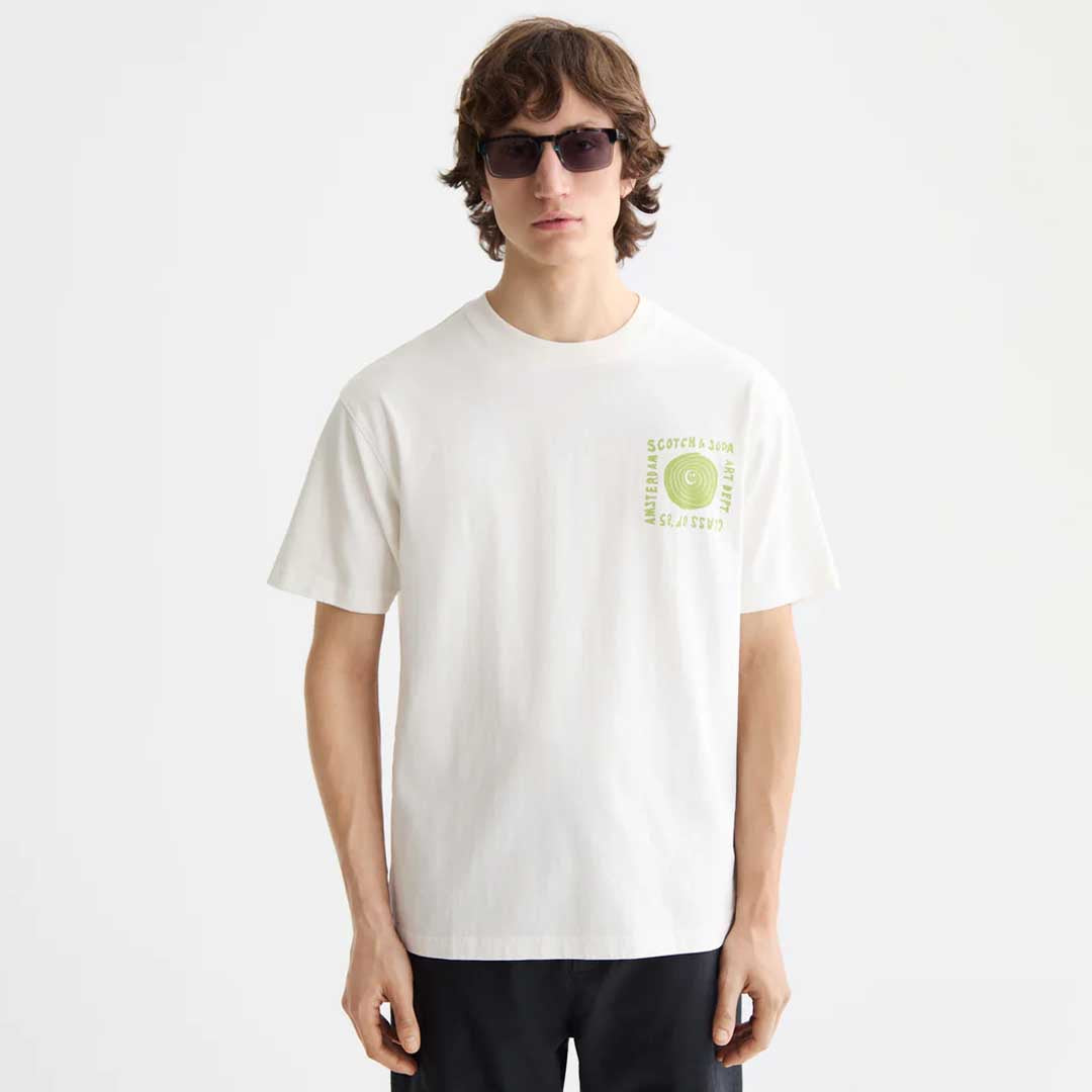 Washed Artwork T-Shirt | Bright White