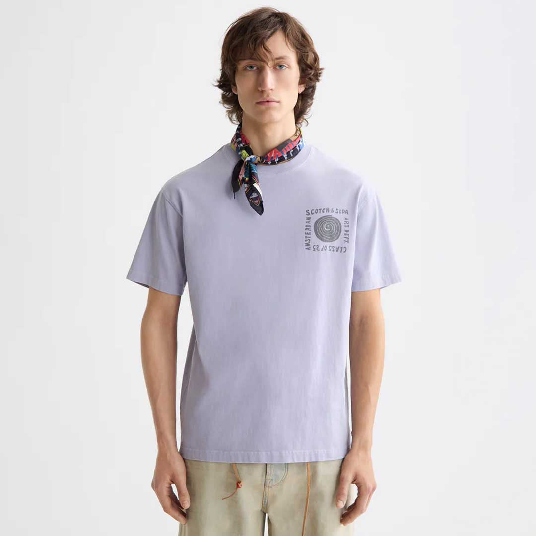Washed Artwork T-Shirt | Languid lavender