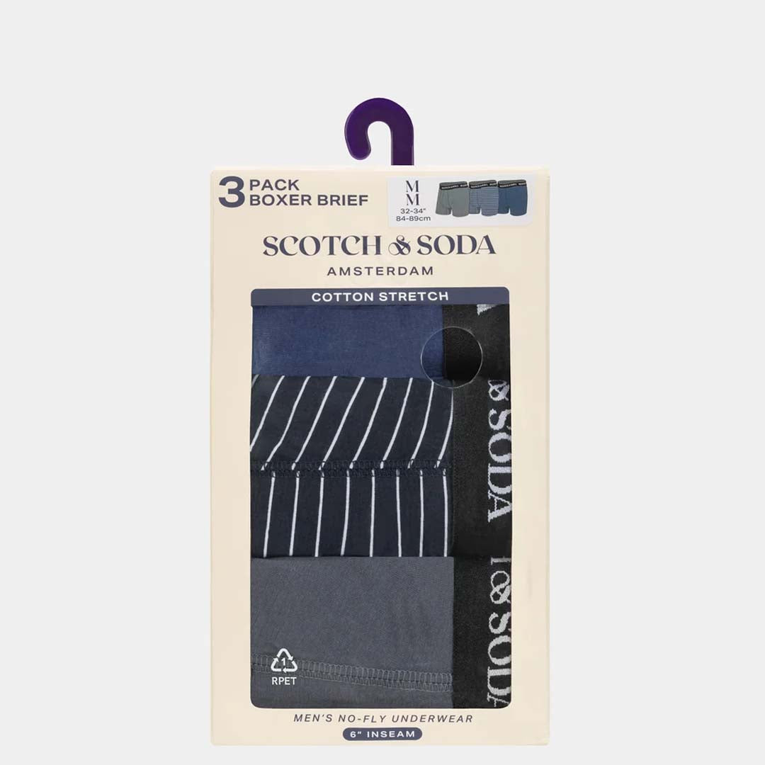 3-pack boxer briefs | Grey Navy