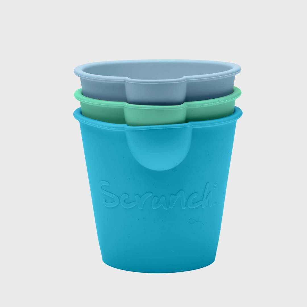 SCRUNCH MINI BUCKET SET | BLUE FISH