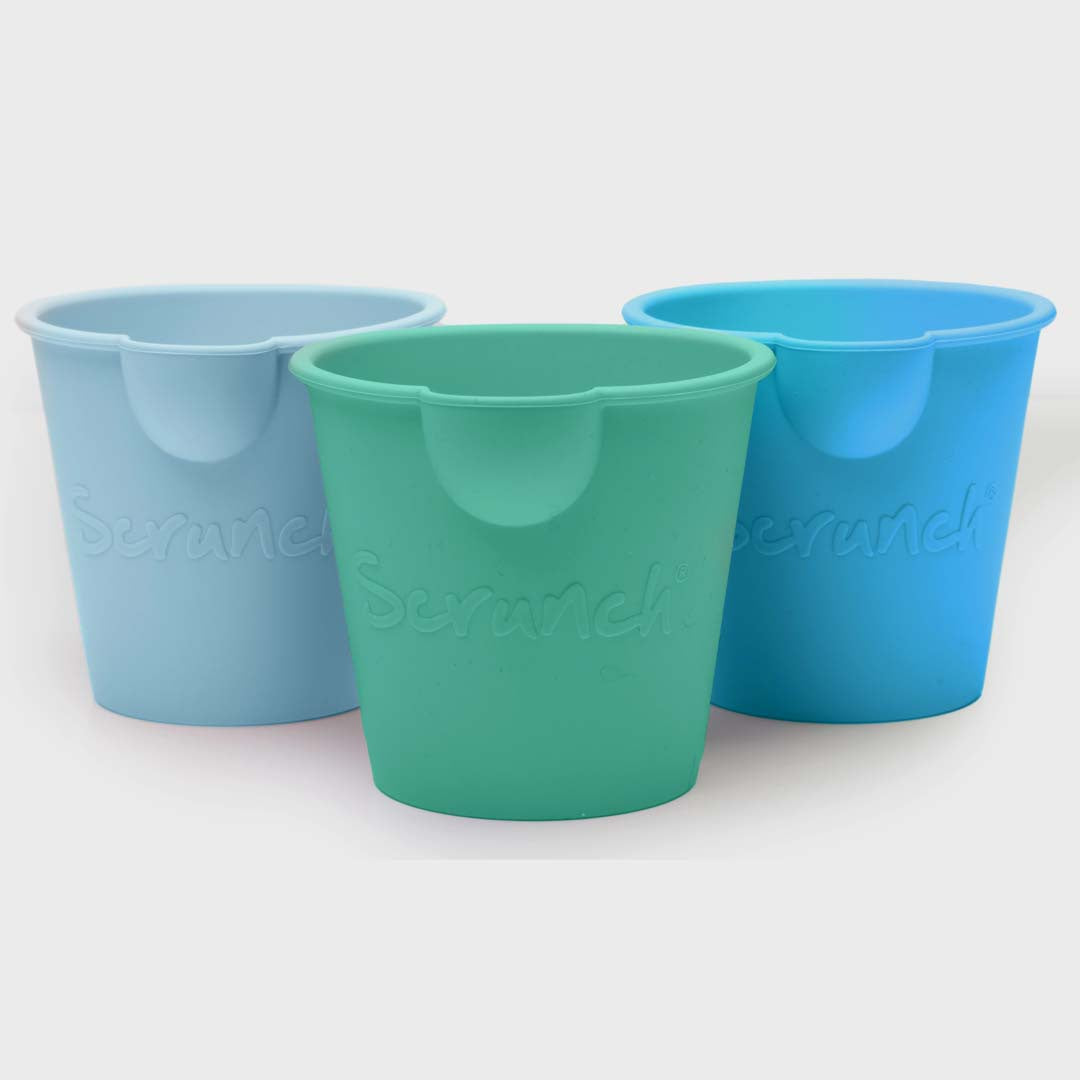 SCRUNCH MINI BUCKET SET | BLUE FISH