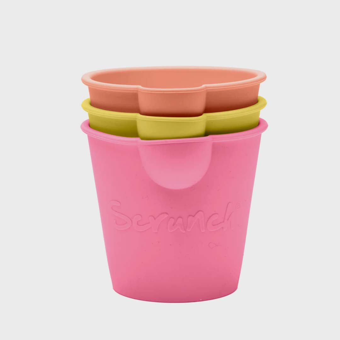 SCRUNCH MINI BUCKET SET | FLAMINGO PINK