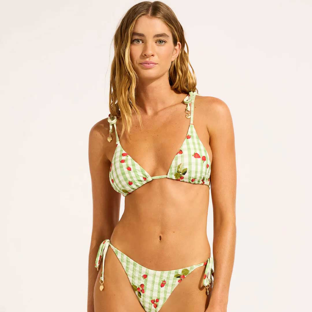 Beach Picnic Triangle Bikini Top