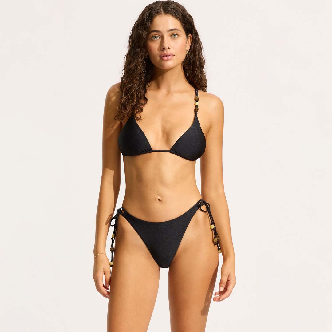 PALERMO LOOP TIE SIDE RIO BIKINI  | BLACK