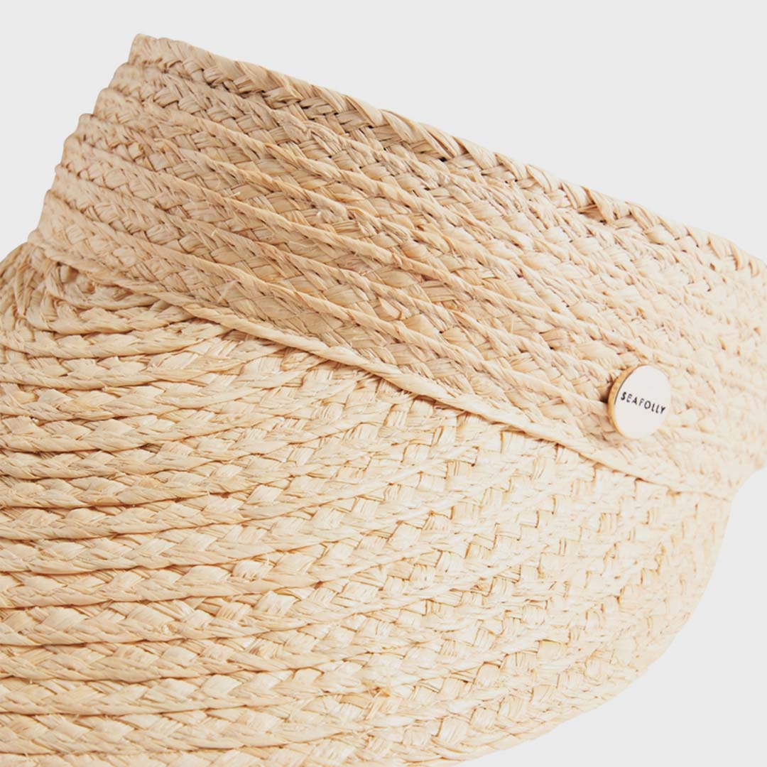 RAFFIA VISOR | NATURAL