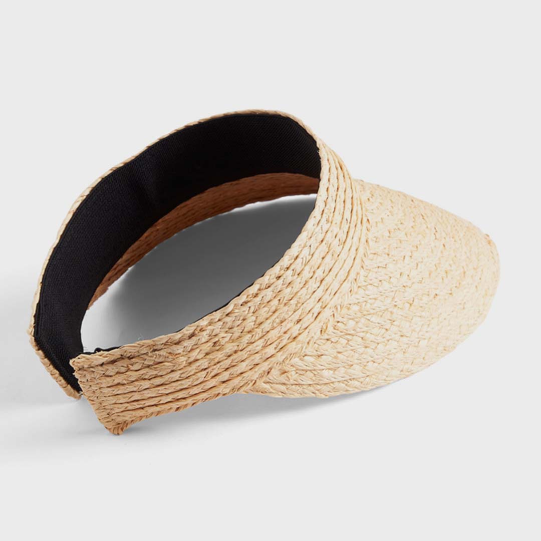 RAFFIA VISOR | NATURAL