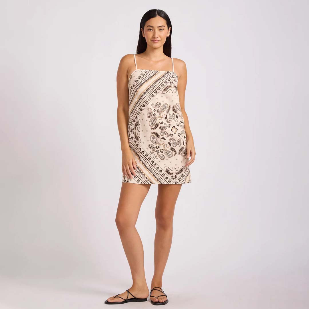 Drift Club Mini Bandeau Dress | Vanilla