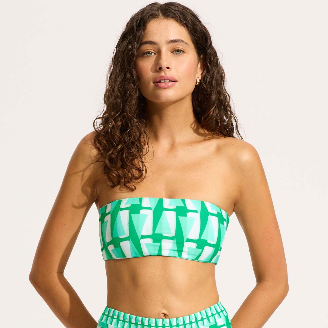 SECRET GARDEN REVERSIBLE TUBE BANDEAU | JADE