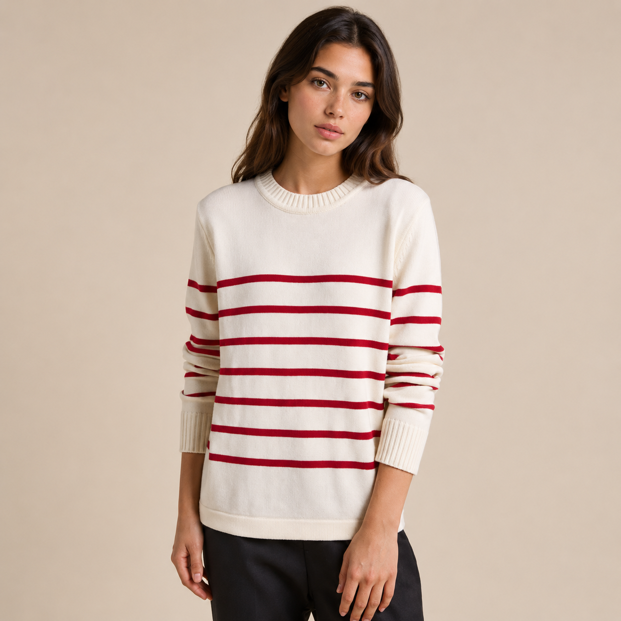 Serena Sweater | Cream Cherry