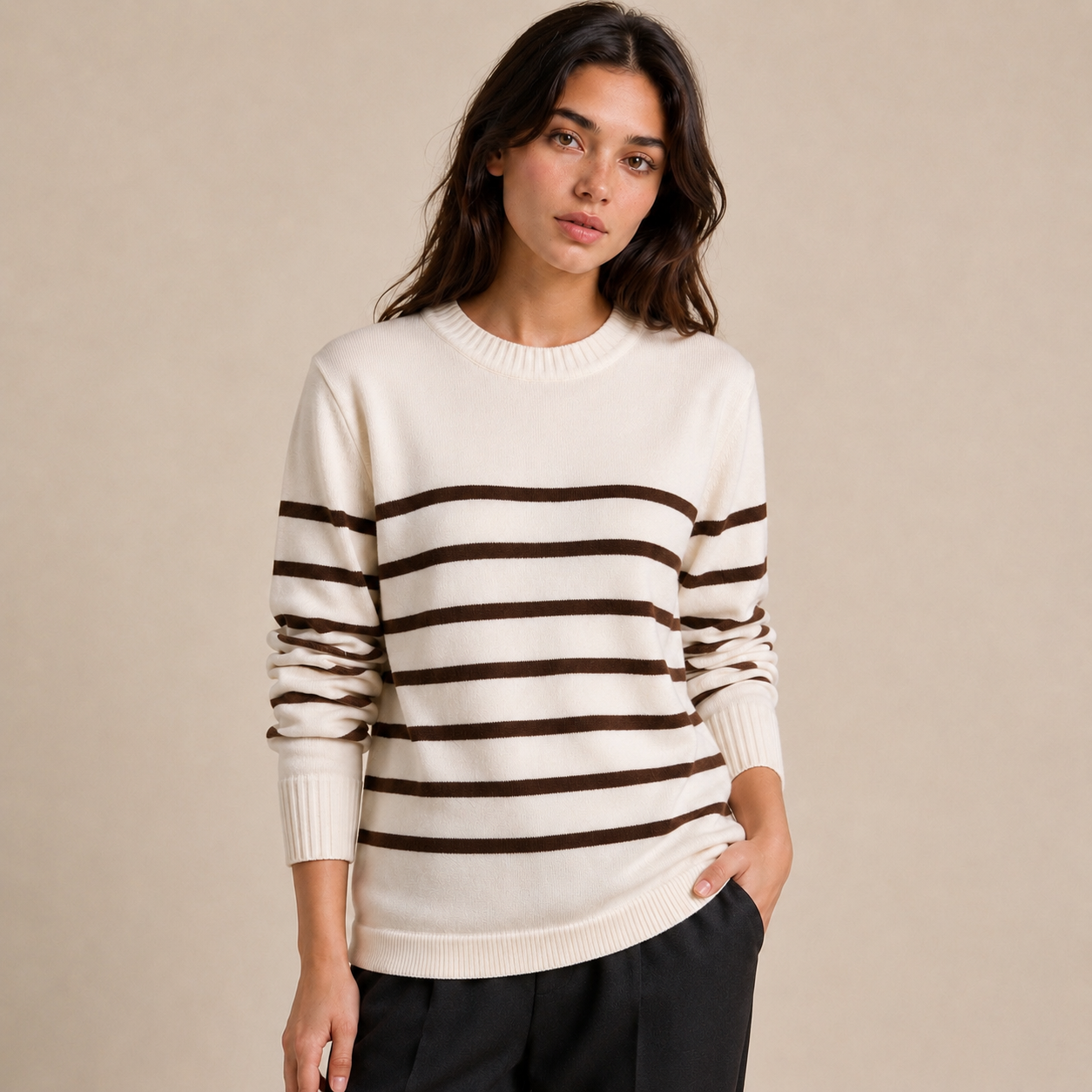 Serena Sweater | Cream Mushroom