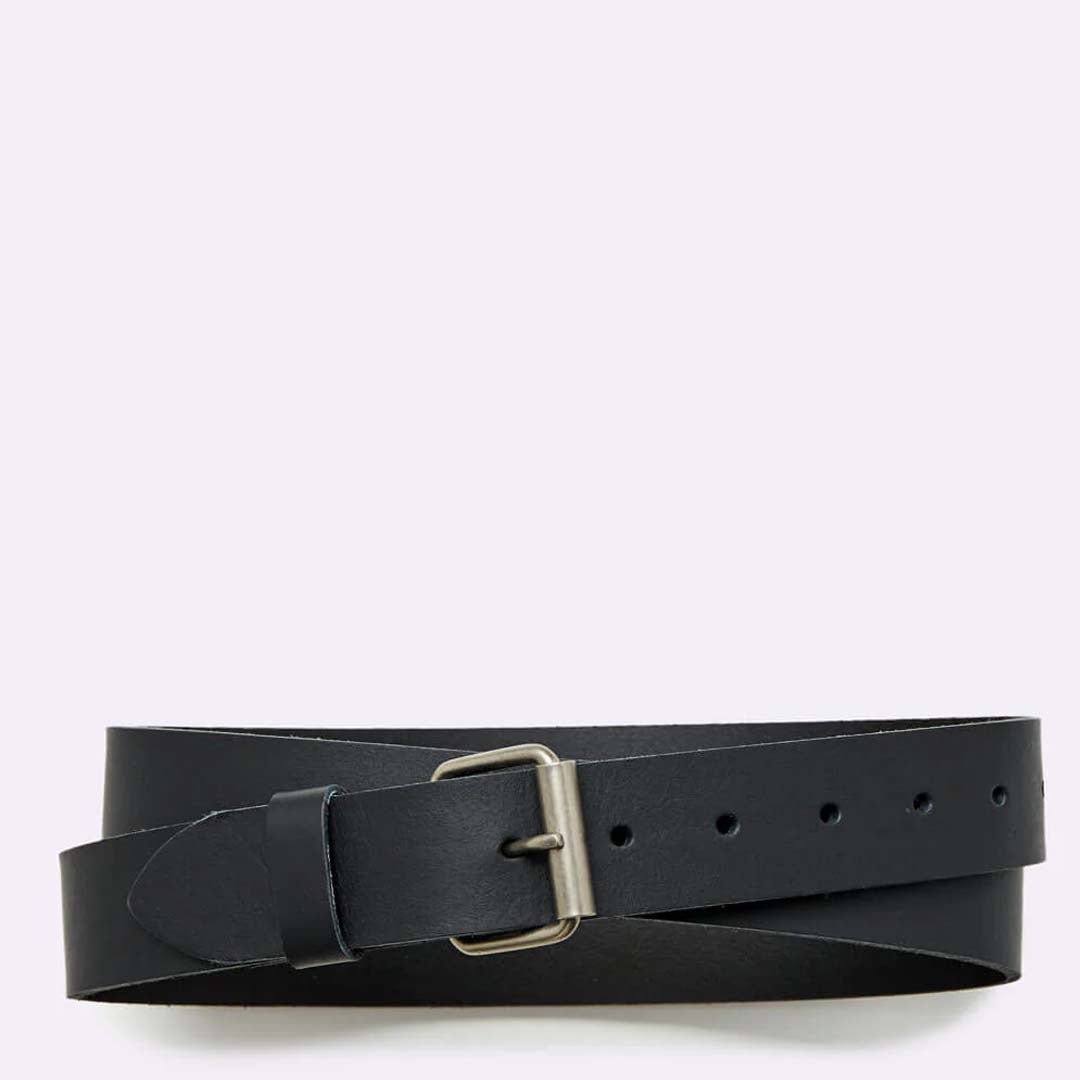 SIMPLE LEATHER BELT | BLACK