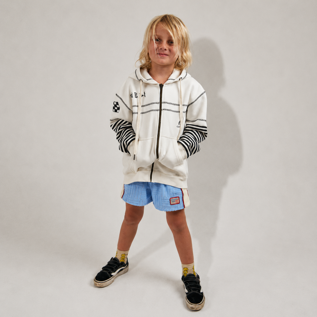 Skull Dreams kids Hoodie | White Black