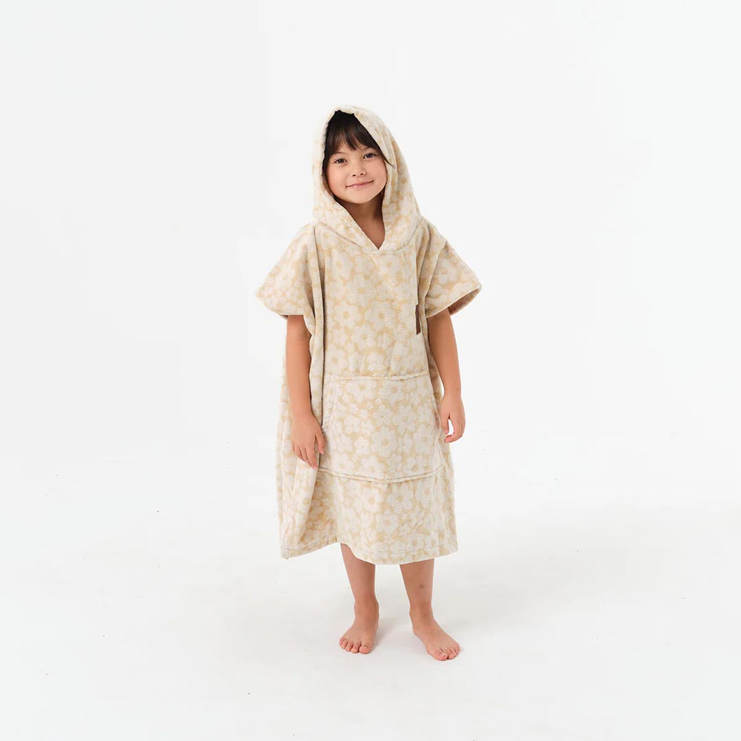 Ginny Kids Poncho | Sandstone