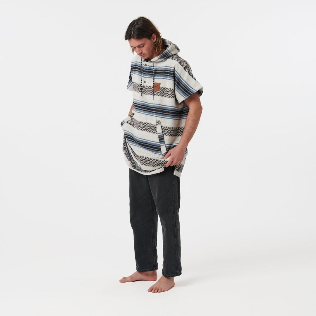 Slowtide Oso Changing Poncho in White — hero product view
