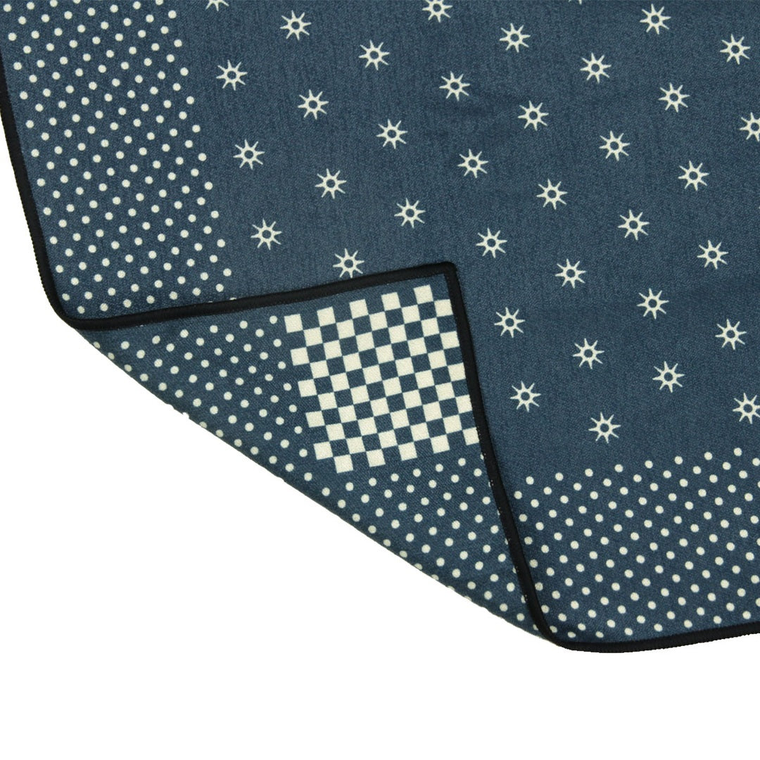 Slowtide Shogun Performance Quick-Dry Towel in Indigo — product detail or lifestyle view 4
